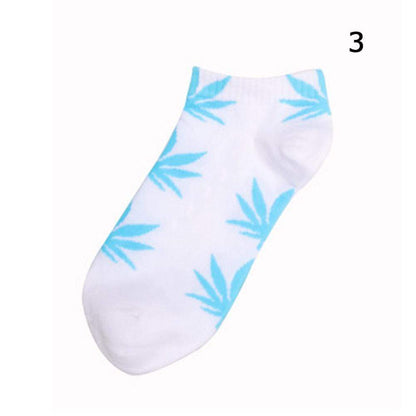 Kinky Cloth Socks 3 Marijuana Leaf Short Socks