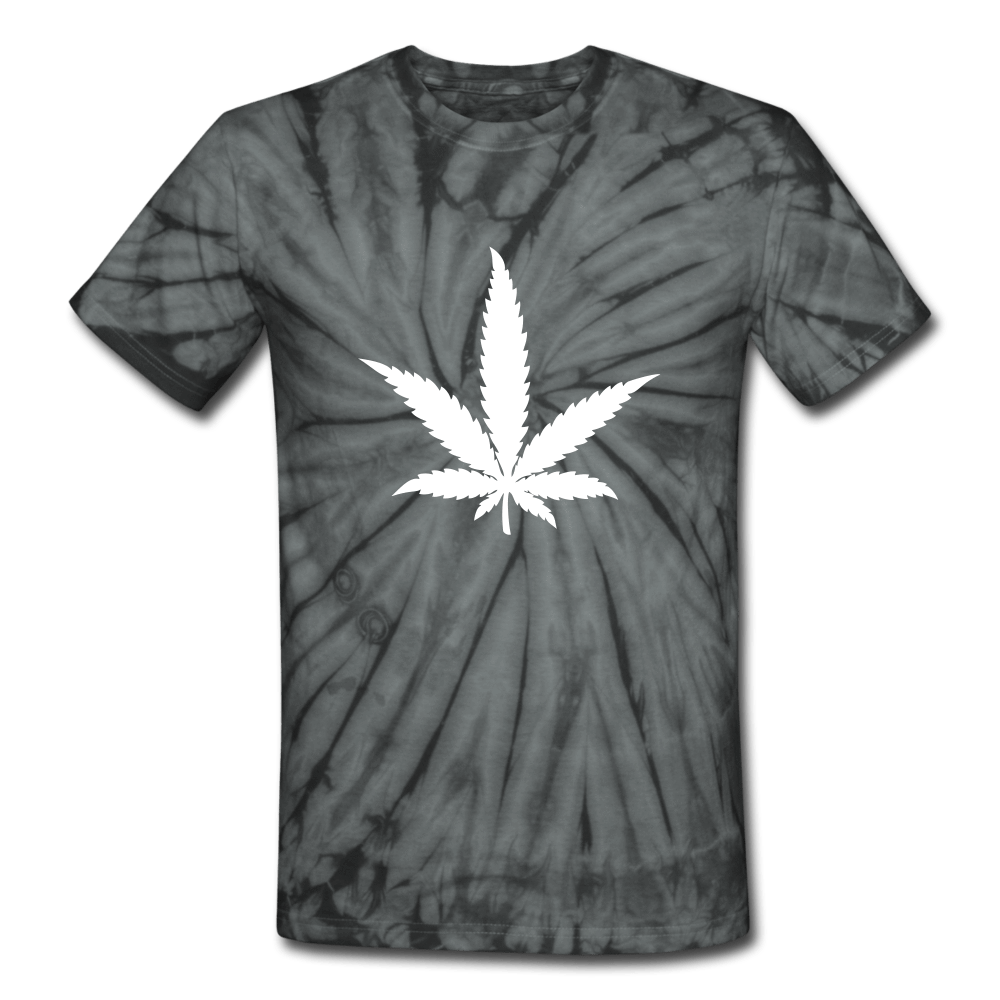 SPOD Unisex Tie Dye T-Shirt spider black / S Marijuana Leaf Tie Dye T-Shirt