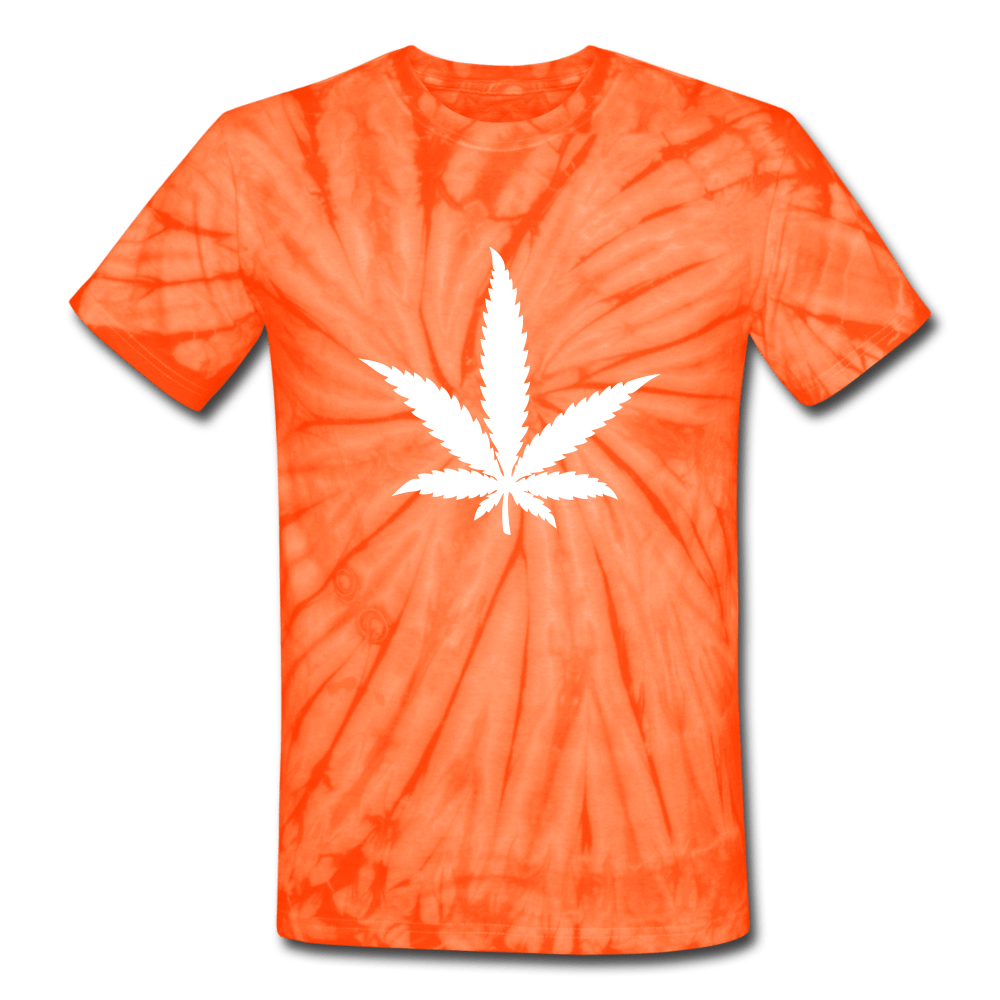 SPOD Unisex Tie Dye T-Shirt spider orange / S Marijuana Leaf Tie Dye T-Shirt