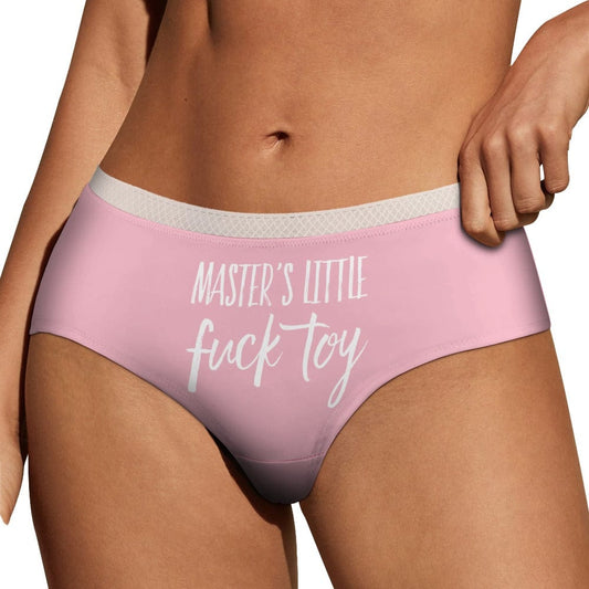 Inkedjoy S / Pink Master's Little Fuck Toy Pink Women's Lace Panties