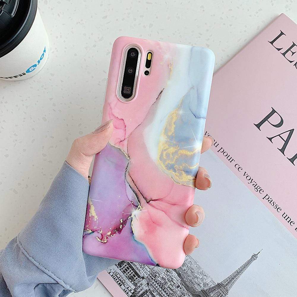 Kinky Cloth 380230 Style1 / For Mate 20 Lite Matte Marble Case For Huawei