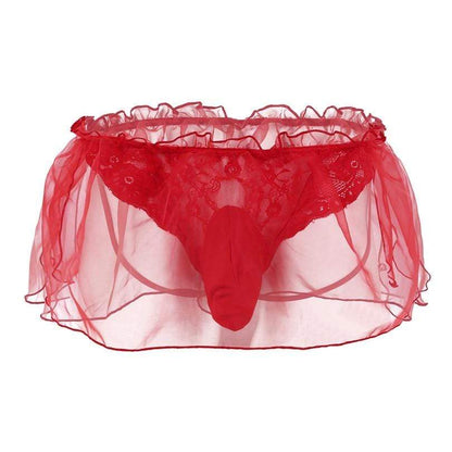 Kinky Cloth 200001799 Red / M Men Lace Organza G-String Bikini