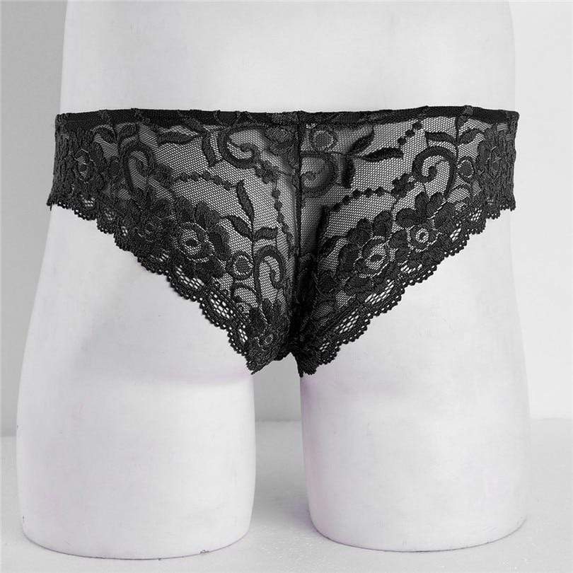 Kinky Cloth 200001799 Mens Floral Lace Bulge Pouch Brief