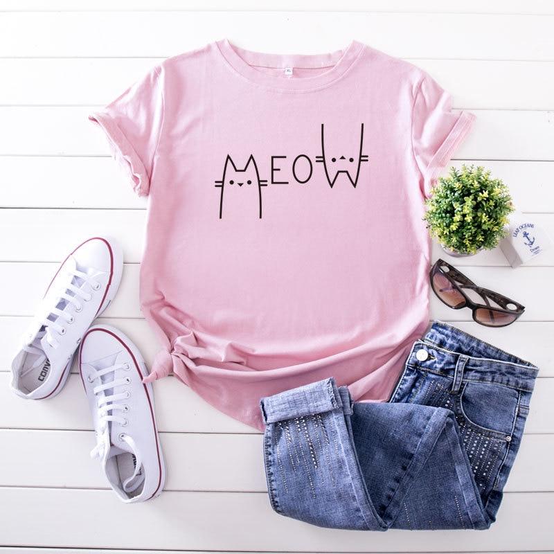 Kinky Cloth T-Shirt Pink / L Meow T-Shirt