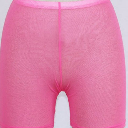 Kinky Cloth pink / S Mesh High Waist Shorts