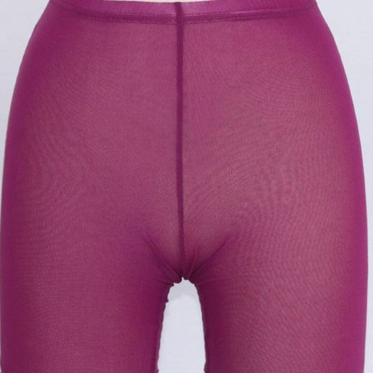 Kinky Cloth purple / S Mesh High Waist Shorts