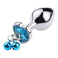Kinky Cloth Accessories S-blue 2 Metal Plug with Leash