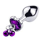 Kinky Cloth Accessories S-deep-purple 1 Metal Plug with Leash