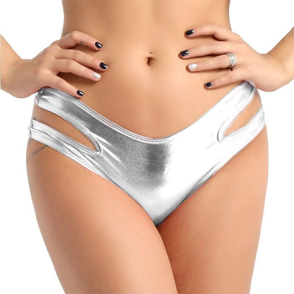 Metallic Holographic Handle Panties