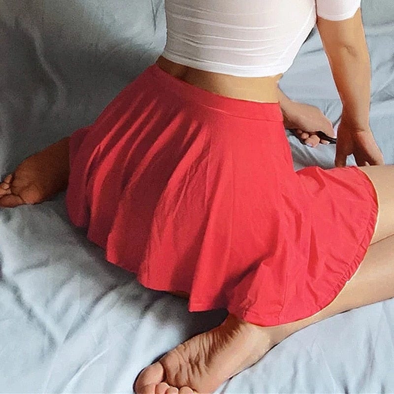 Kinky Cloth Mini See-Through Skirt