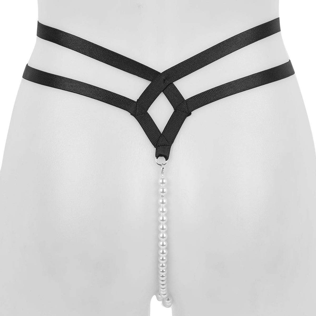 Kinky Cloth 200001799 Mini Slip Pearl Thong Harness