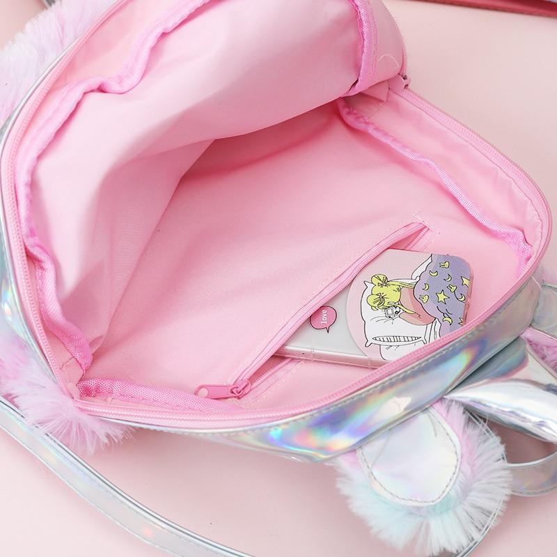 Kinky Cloth Bags & Wallets Mini Unicorn Rainbow Backpack