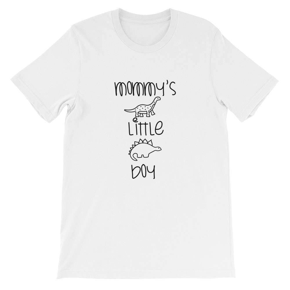 Kinky Cloth Top S / White/ Blue Font Mommy’s Little Boy T-Shirt