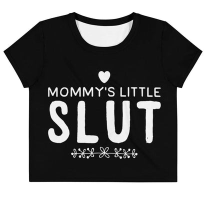 Mommy's Little Slut Crop Top Tee