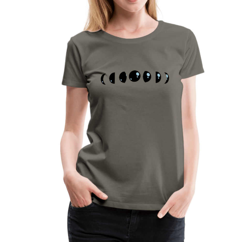 SPOD Women’s Premium T-Shirt asphalt gray / S Moon Phases Premium T-Shirt