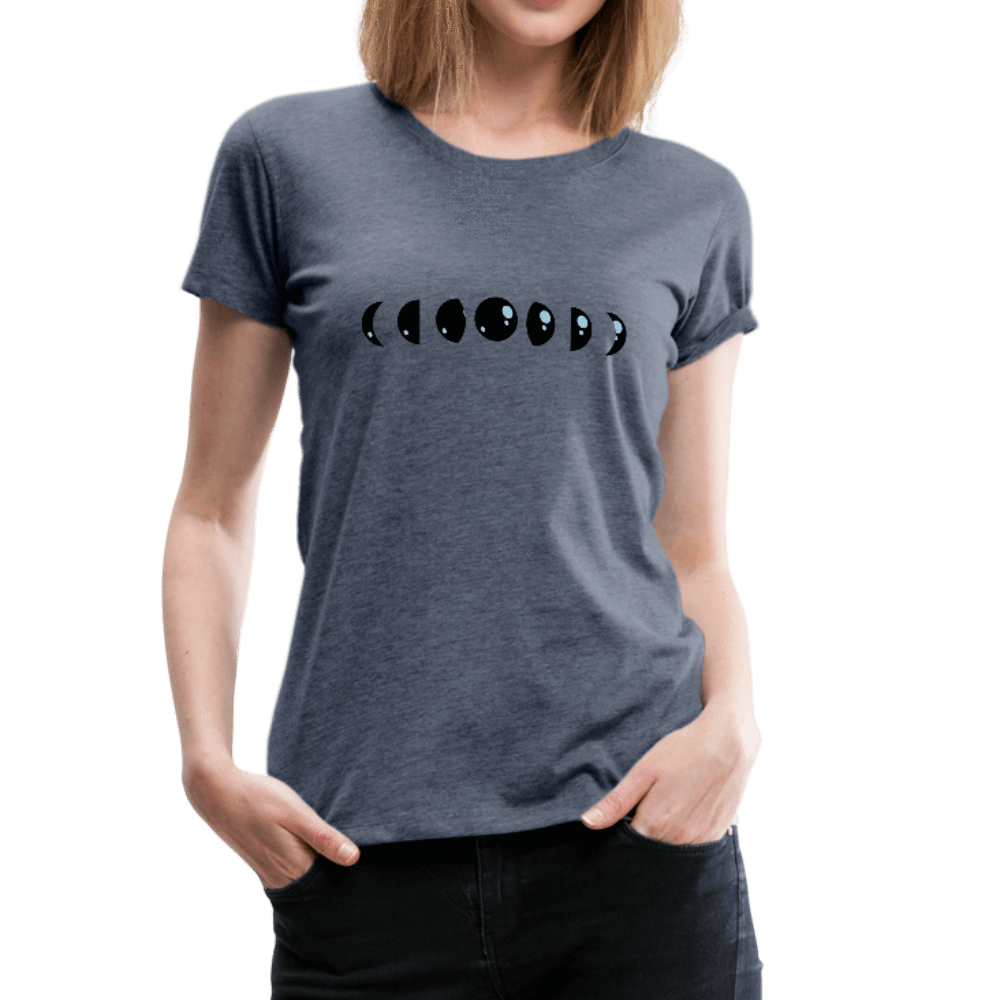 SPOD Women’s Premium T-Shirt heather blue / S Moon Phases Premium T-Shirt