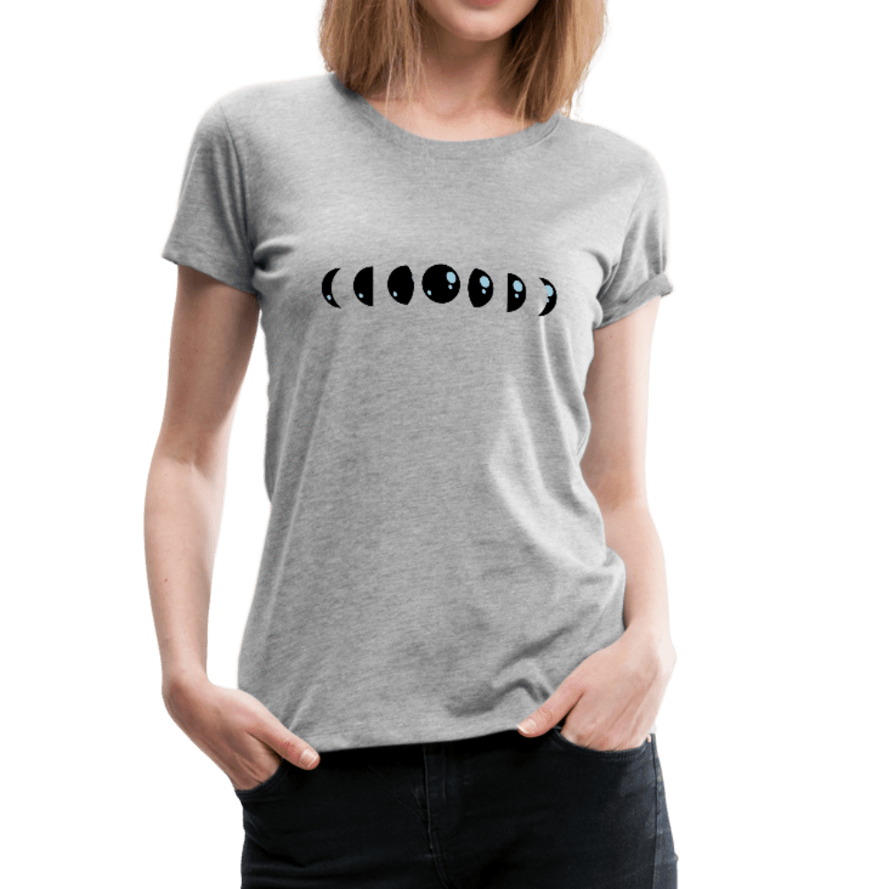 SPOD Women’s Premium T-Shirt heather gray / S Moon Phases Premium T-Shirt