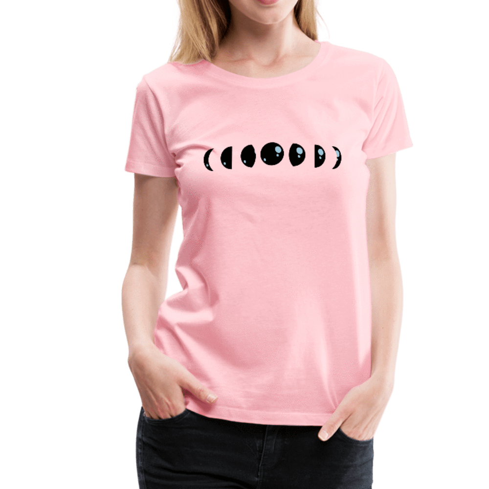 SPOD Women’s Premium T-Shirt pink / S Moon Phases Premium T-Shirt