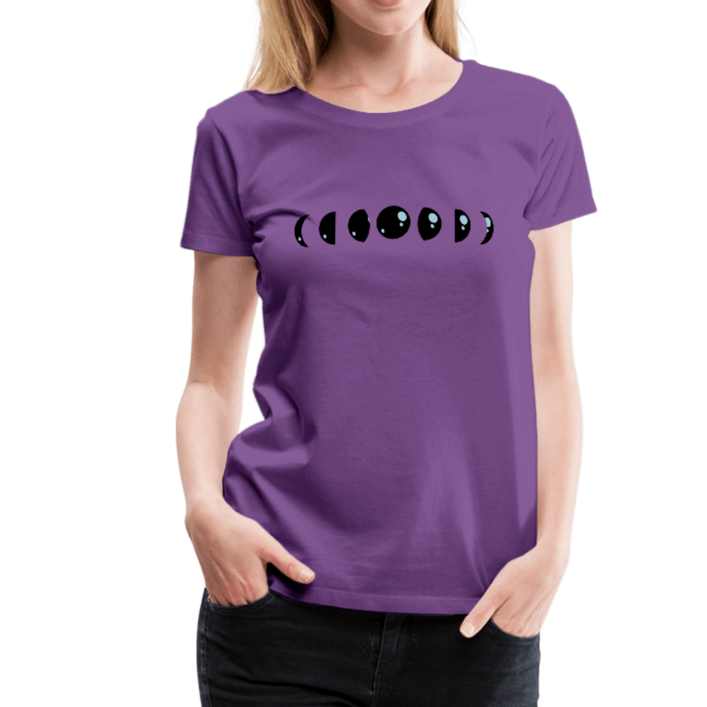 SPOD Women’s Premium T-Shirt purple / S Moon Phases Premium T-Shirt