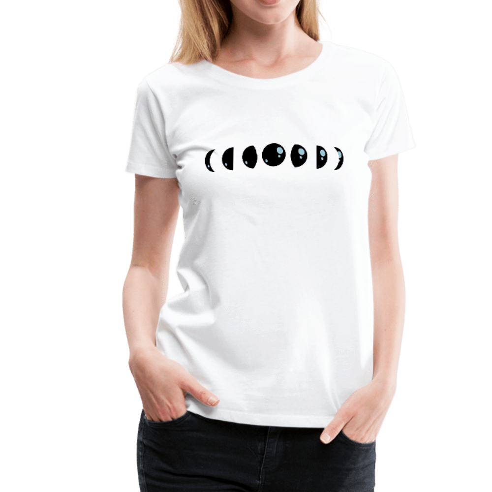SPOD Women’s Premium T-Shirt white / S Moon Phases Premium T-Shirt