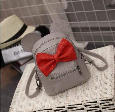 Kinky Cloth backpack 3 style Gray Mouse Ears Bow Backpack