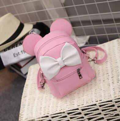 Kinky Cloth backpack 3 style Pink Mouse Ears Bow Backpack