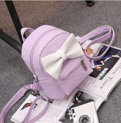 Kinky Cloth backpack 4 style purple Mouse Ears Bow Backpack