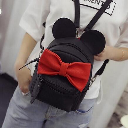 Kinky Cloth backpack 5 style black Mouse Ears Bow Backpack