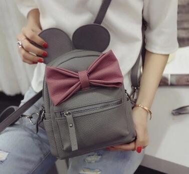 Kinky Cloth backpack Black Mouse Ears Bow Backpack
