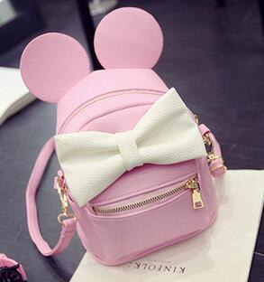 Kinky Cloth backpack Style 2 Pink Mouse Ears Bow Backpack