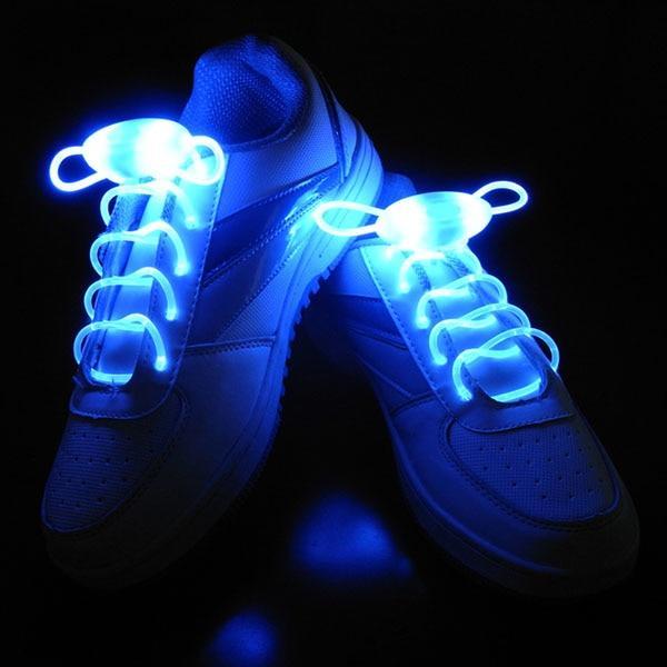 Kinky Cloth Blue Neon LED Glowing Shoe Laces