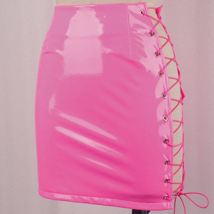 Kinky Cloth Neon Mini Bandage Skirt