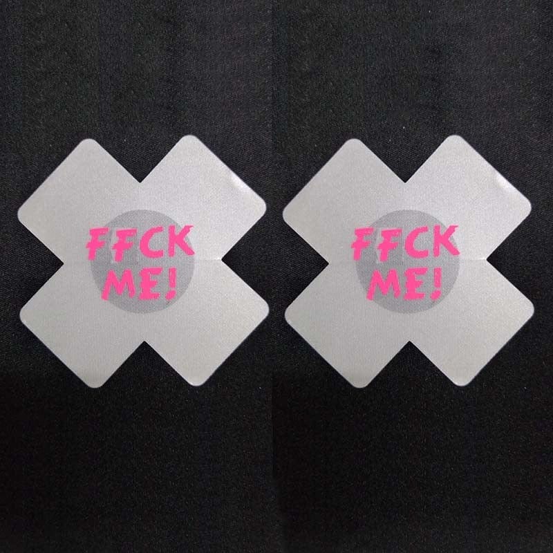 Kinky Cloth 26White Nipple Cover Self Adhesive Stickers