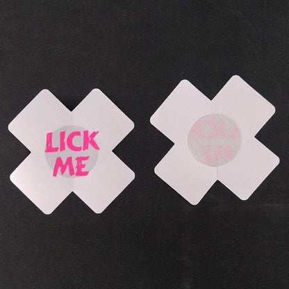 Kinky Cloth 48WhiteLickMe Nipple Cover Self Adhesive Stickers