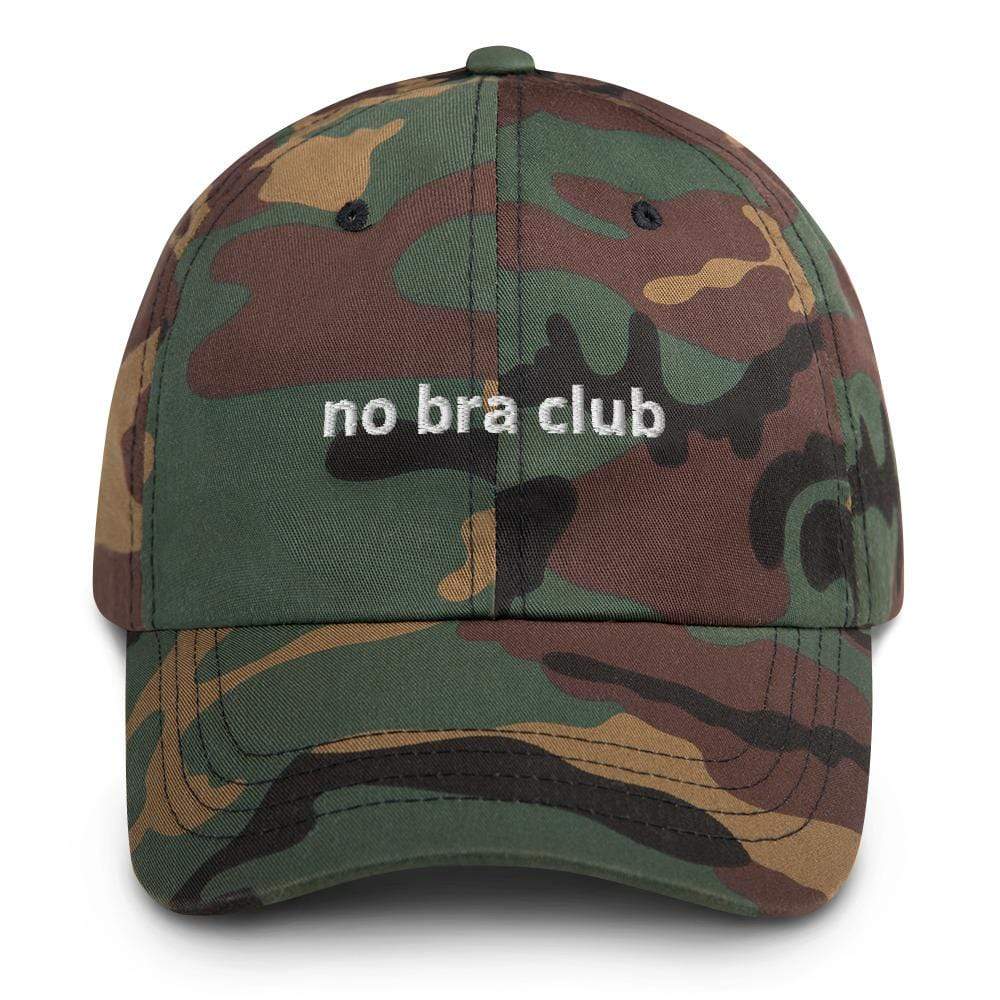 Kinky Cloth Green Camo No Bra Club Dad Hat
