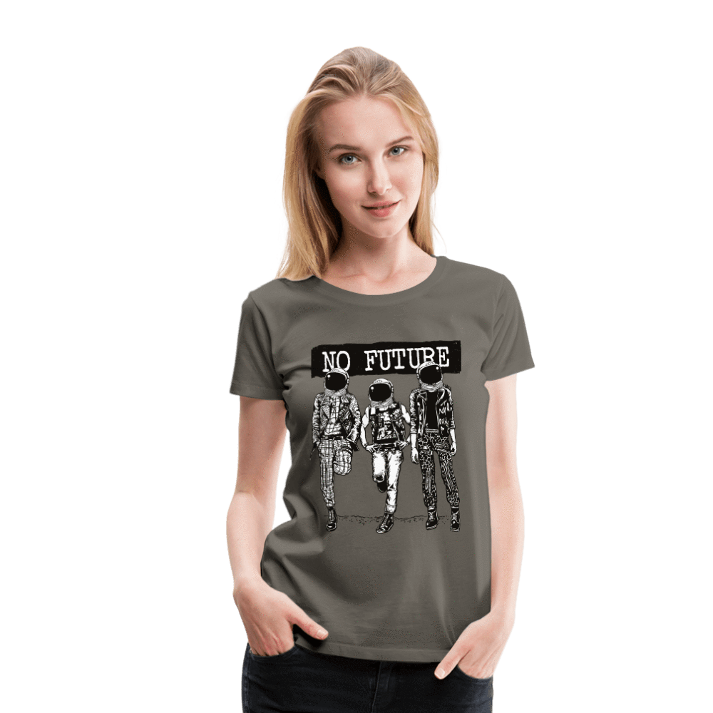 SPOD Women’s Premium T-Shirt asphalt gray / S No Future Astronaut Women’s Premium T-Shirt