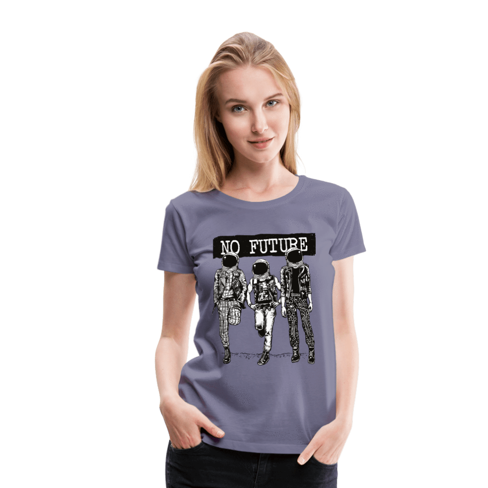 SPOD Women’s Premium T-Shirt washed violet / S No Future Astronaut Women’s Premium T-Shirt