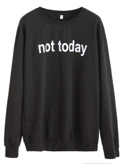Celeste Top L Not Today Sweatshirt