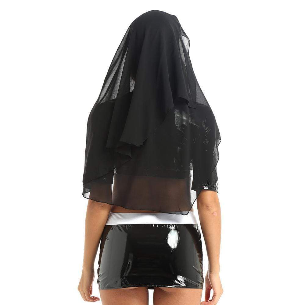 Kinky Cloth 200003986 Nun Crop Top Costume Set