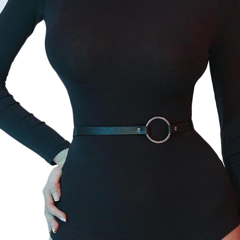 Kinky Cloth 200001886 O Ring Adjustable Leather Waist Belt