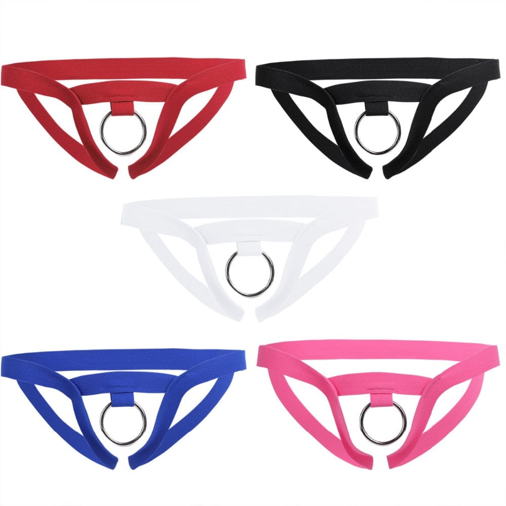 Kinky Cloth O-Ring Open Butt Sissy Panties