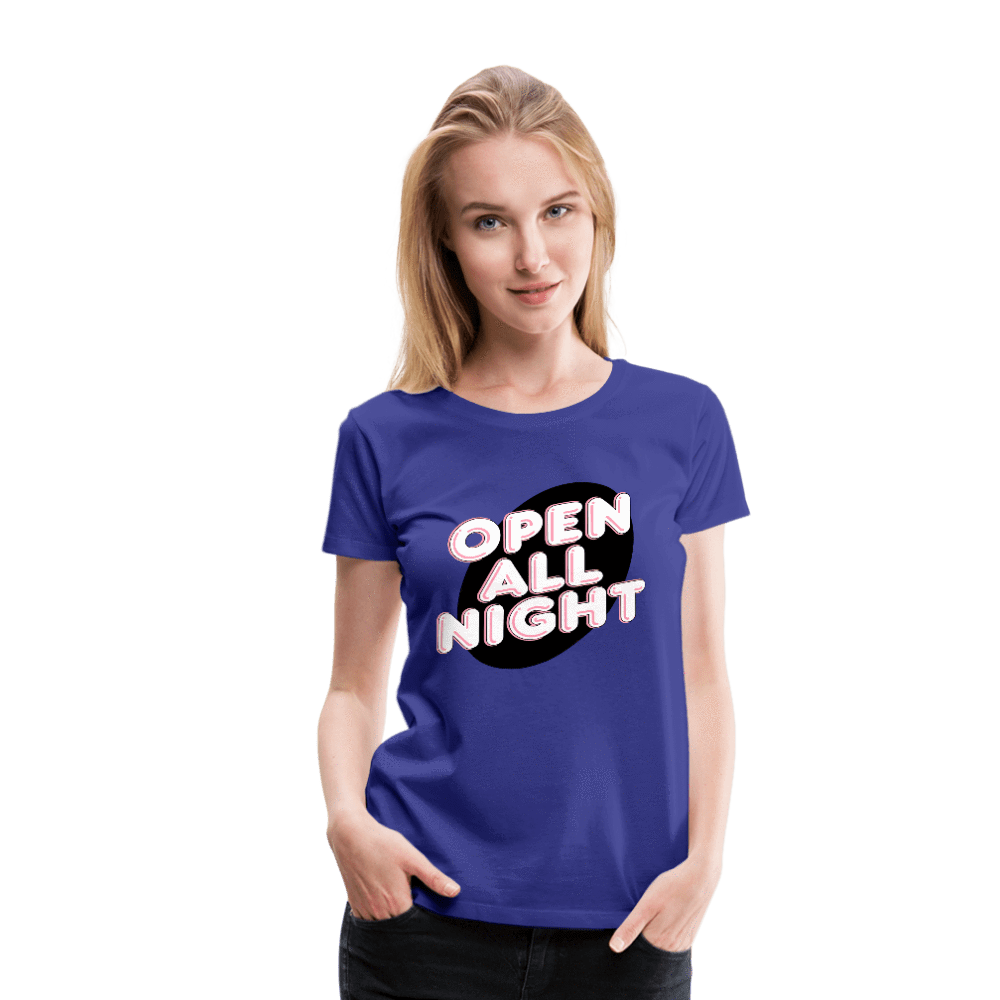 SPOD Women’s Premium T-Shirt royal blue / S Open All Night Women’s Premium T-Shirt