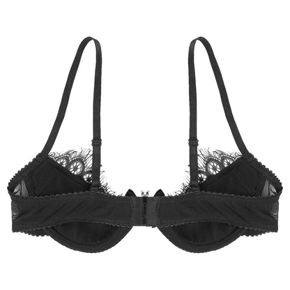 Kinky Cloth Open Chest Lingerie Lace Bra