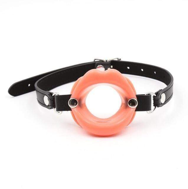Kinky Cloth Necklace Orange Open Mouth Collar