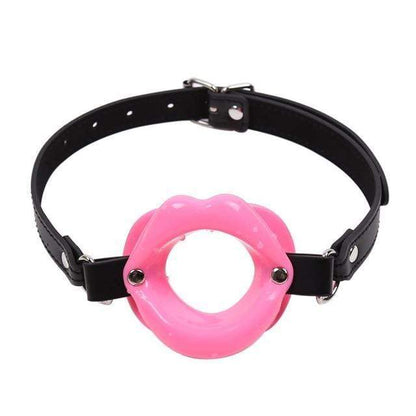 Kinky Cloth Necklace Pink Open Mouth Collar