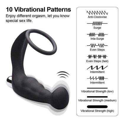 OptiGasm Prostate Massager with Penis Ring
