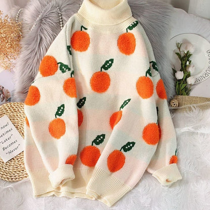 Kinky Cloth Orange Fruit Sweater