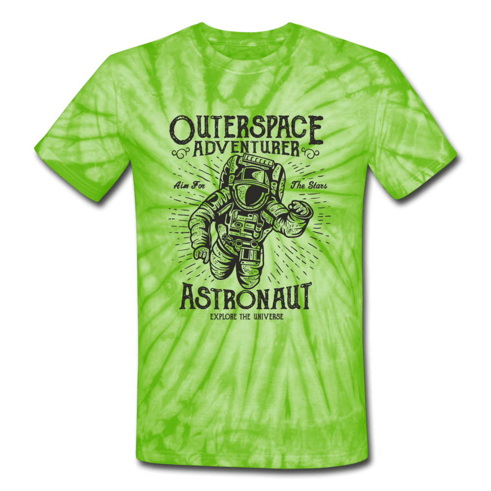 SPOD Unisex Tie Dye T-Shirt spider lime green / S Outerspace Astronaut Unisex Tie Dye T-Shirt