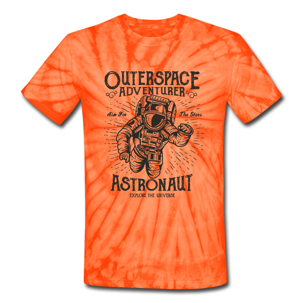SPOD Unisex Tie Dye T-Shirt spider orange / S Outerspace Astronaut Unisex Tie Dye T-Shirt