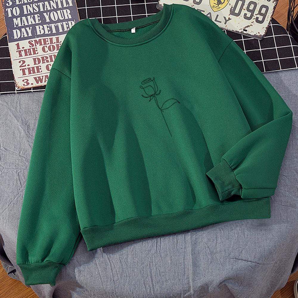Kinky Cloth 200000348 Oversized Sweatshirt With Rose Print